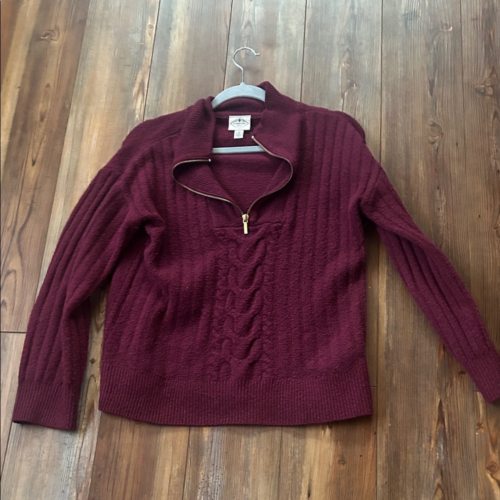 St. John's Bay Maroon Cowl Neck Sweater